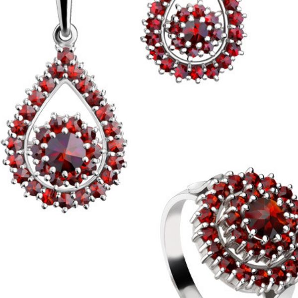 red garnets