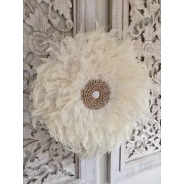 White juju hat wall decor