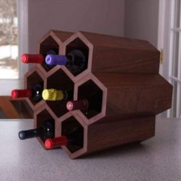 Buy Honeycomb Wine Rack online TS Handmade