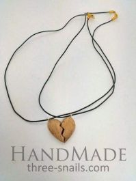 Two piece on sale heart pendant