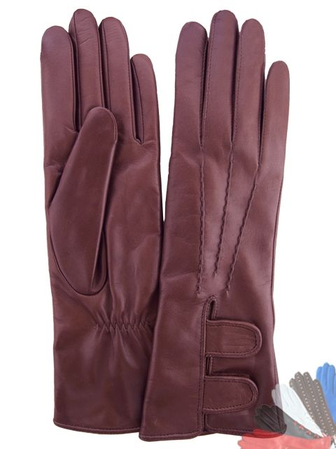 burgundy leather gloves