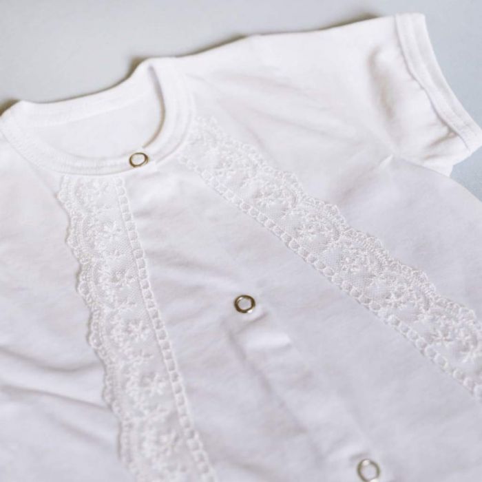 baby boy christening romper