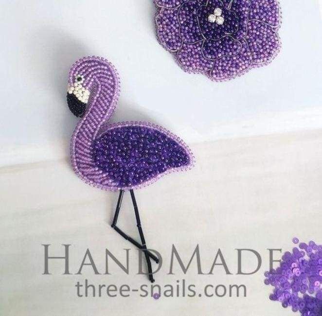 beaded brooch