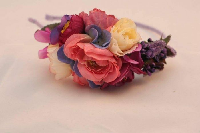 flower garland headband