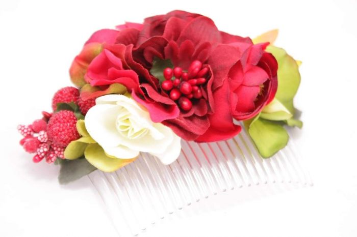 floral hair slide