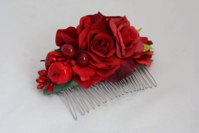 Hair Flower Accessories Hair Comb Strawberry Taste