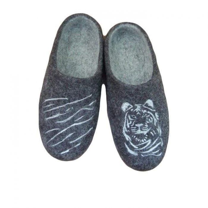 white tiger slippers