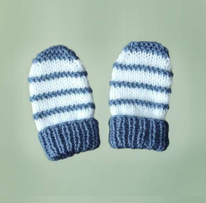 knit baby mittens