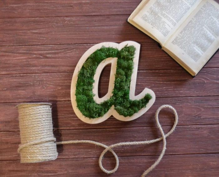 Wall Letters Moss Abc