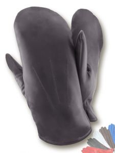 Leather mittens