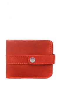 Genuine leather red wallet