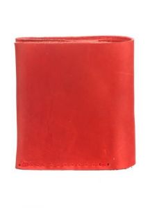 Red leather bifold