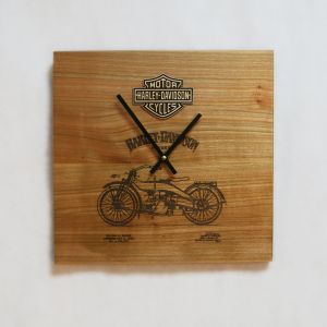 Country rustic wood wall clock