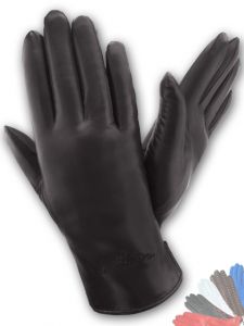 Leather gloves with fur inside