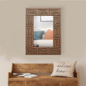 Carving wooden mirror large