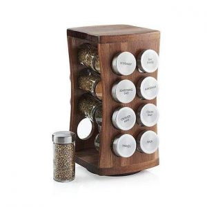 16-Jar Wood Spice Rack