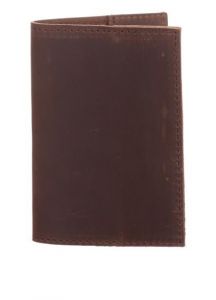 Brown leather passport holder