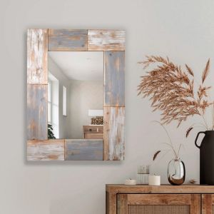 White Decorative mirror,