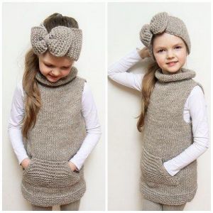 Girls knitted set