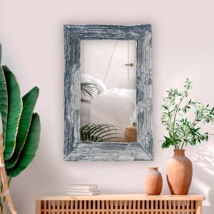 Solid wood mirror for wall decoration 
