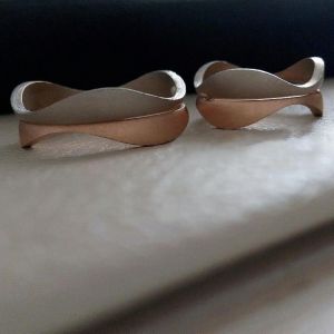 Unique couple's wedding rings