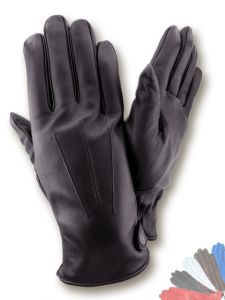   Warm leather gloves 