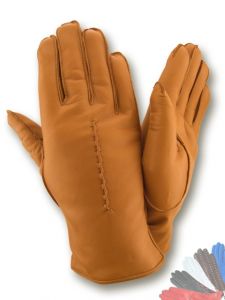 Mens tan leather gloves