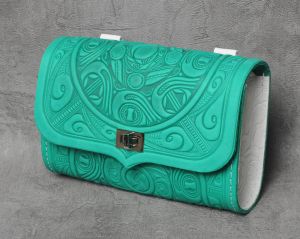 Unique belt purse embossed belt purse