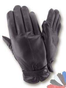 Lined leather gloves