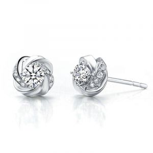 Small diamond stud earrings