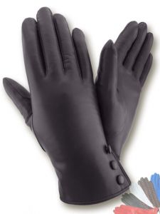Womens fur lined leather gloves