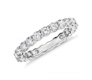 Classic eternity ring for women
