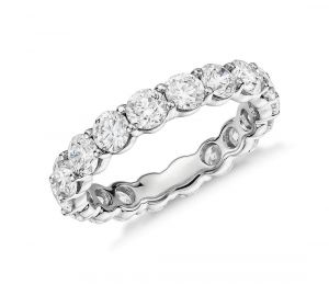 Diamond single row eternity ring