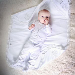 Baby boy suit christening set