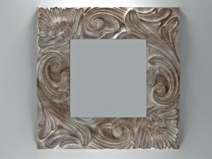 Hand carved mirror Art Deco