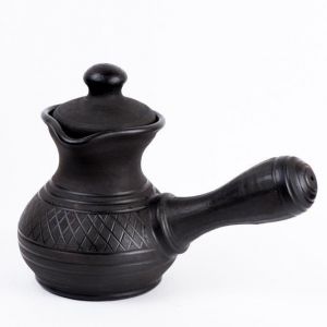 Black Turkish coffee pot