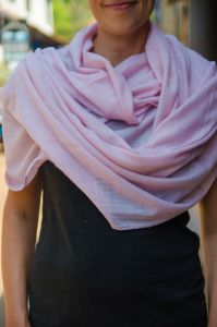 Soft lilac shawl scarf