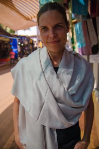 Ashen pashmina shawl