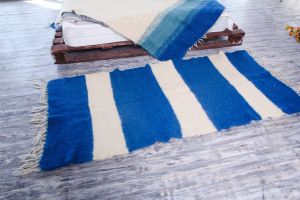 Hand woven nautical rug