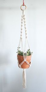 Rope hanging planter