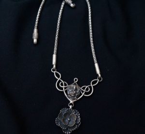Bib Indian silver necklace