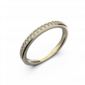 Women's rose gold band wedding ring
