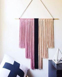 Tapestry yarn wall hanging