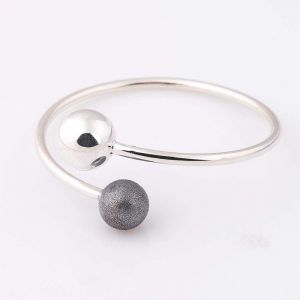Adjustable bracelet for women "Two beads"