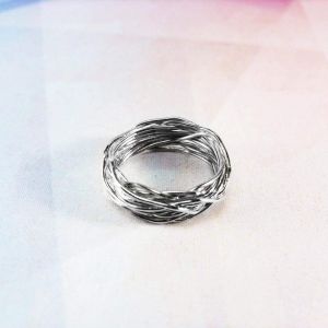 Artisan crafted rings. Silver ring “Plexus”