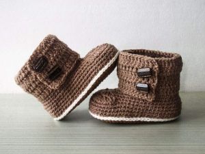 Baby booties "Choco-toes"