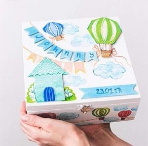 Baby boy keepsake box "Gift for newborn"'