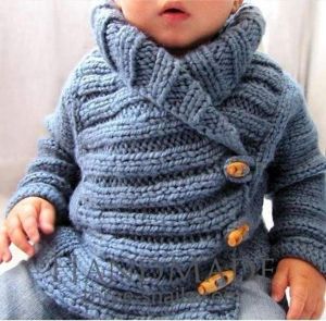 Baby boy knitted cardigan
