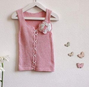 Baby crochet top "Lilac"