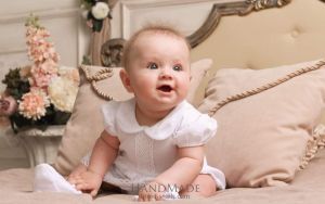 Baby girl cotton bodysuit "Stylish day"